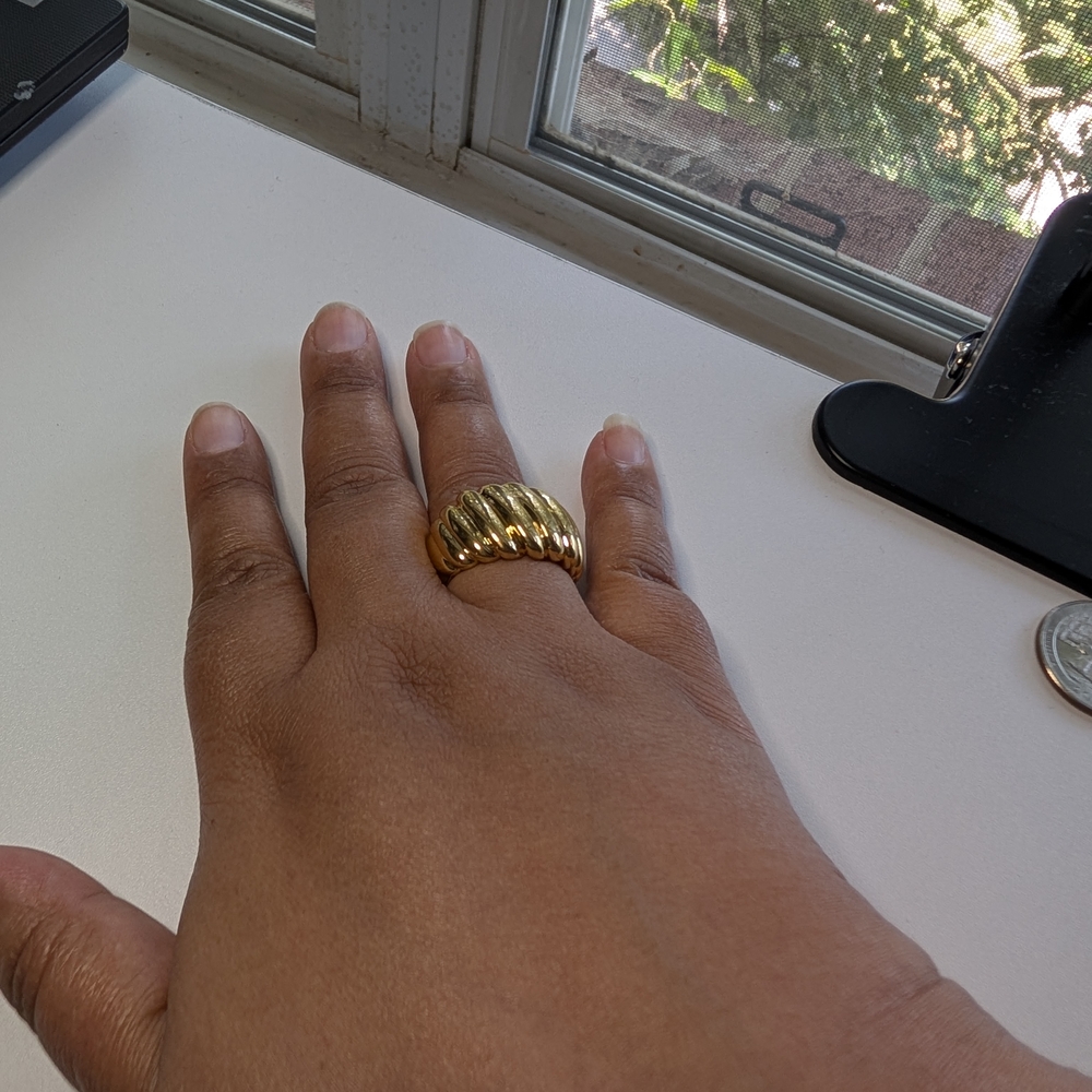 Milor Gold Statement Ring - image 3